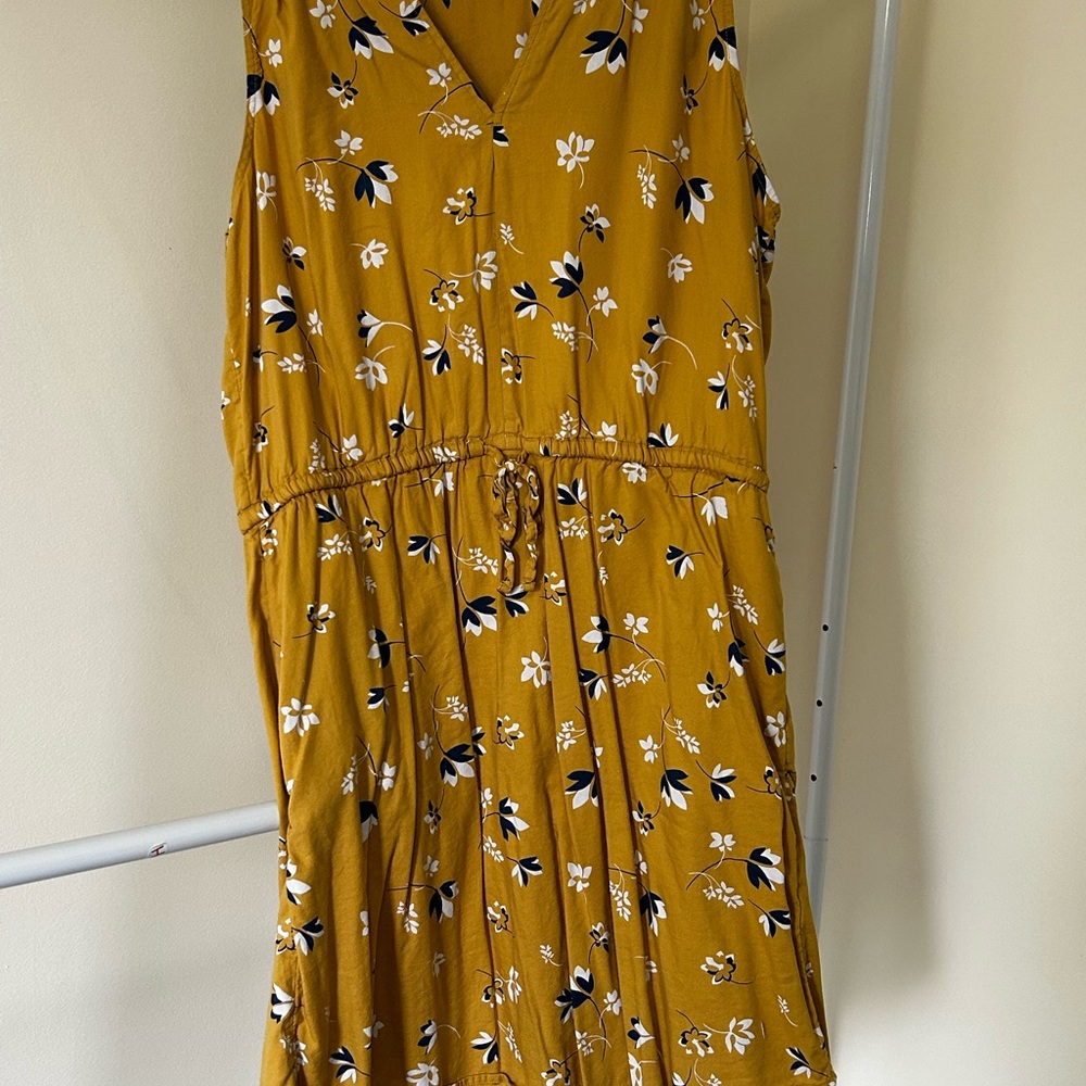 Denver Hayes Mustard Floral Midi Dress